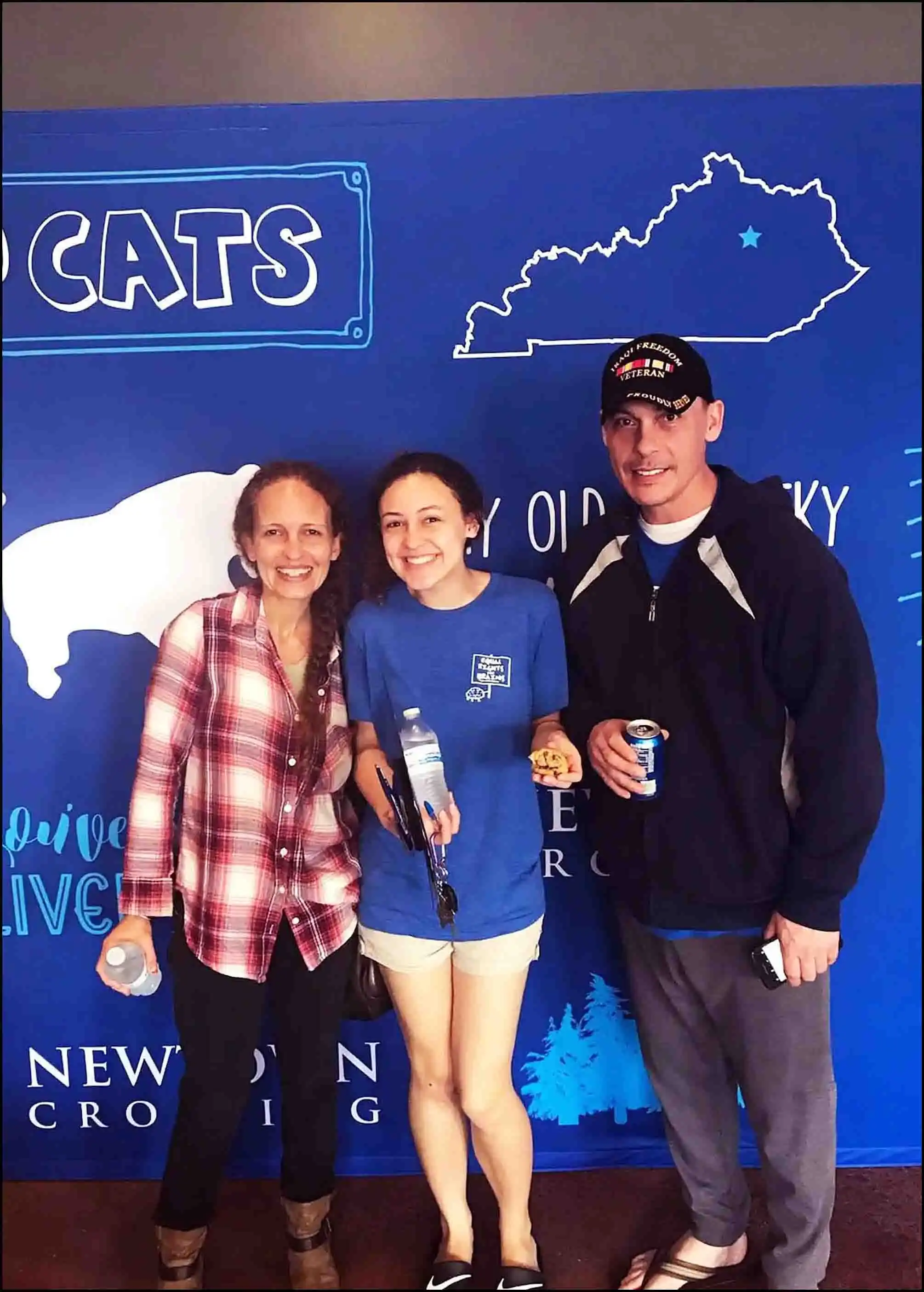 Veteran David Haave with his daughter Claudia on her first day of college -- David Haave